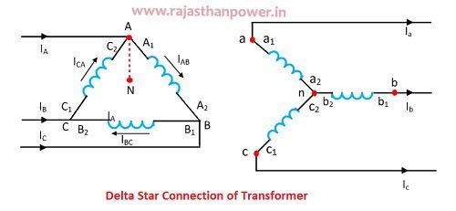 delta-star-connection-of-transformer